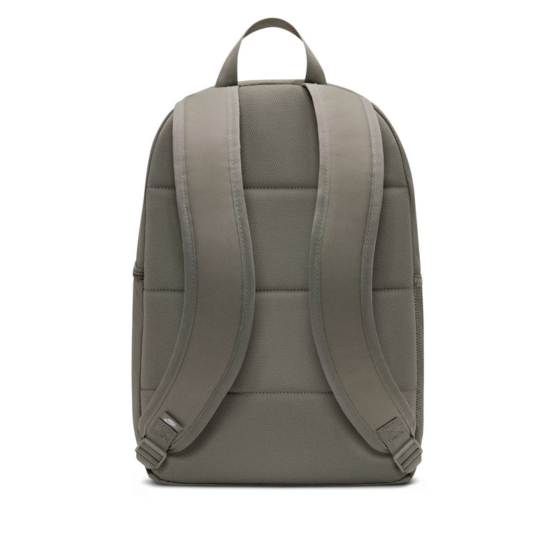 Nike Brasilia Heritage backpack back view with padded shoulder straps and back panel