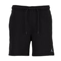Men's black fleece shorts with drawstring waistband and side Jordan logo.