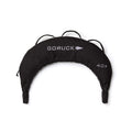 The Bulgarian Sandbag in black weighs 40 pounds, features a crescent shape and three top handles—ideal for versatile sandbag workouts.