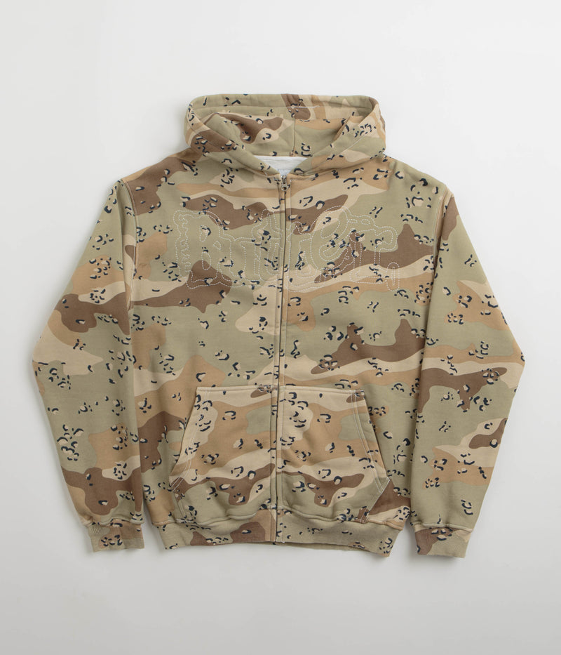 Butter Goods Breakdown Zip-Thru Hoodie in Desert Camo