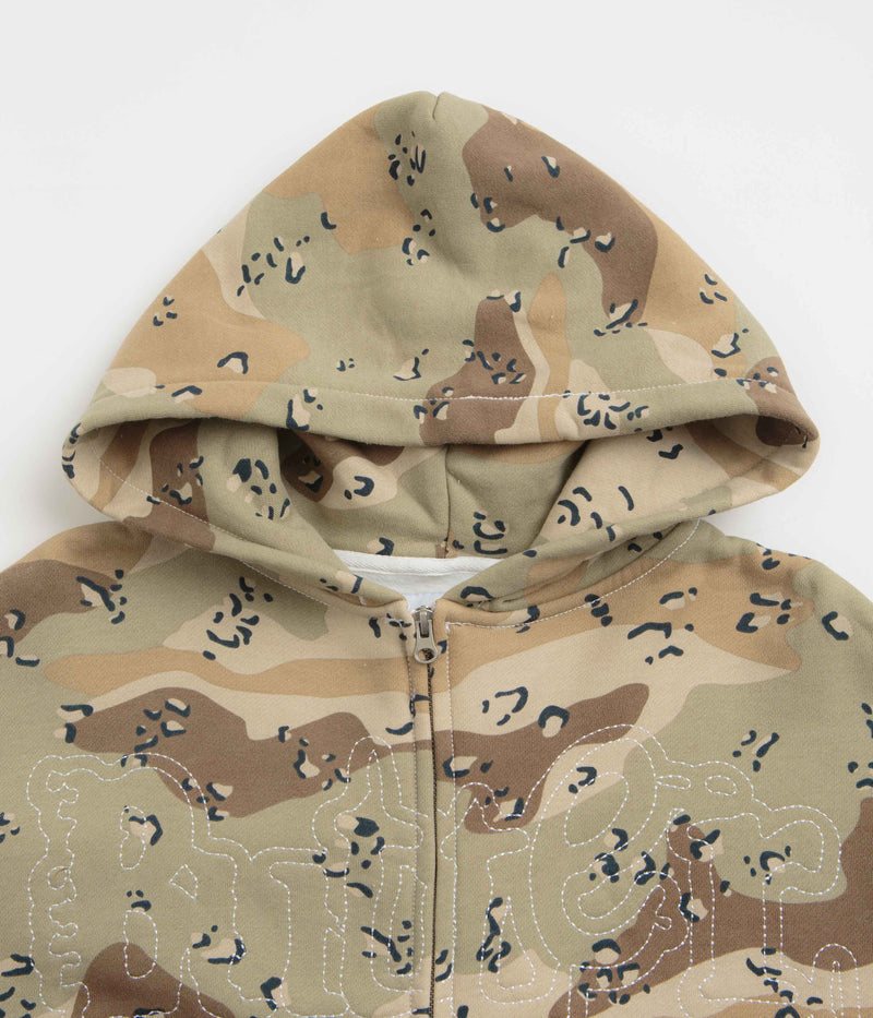 Butter Goods Breakdown Zip-Thru Hoodie in Desert Camo