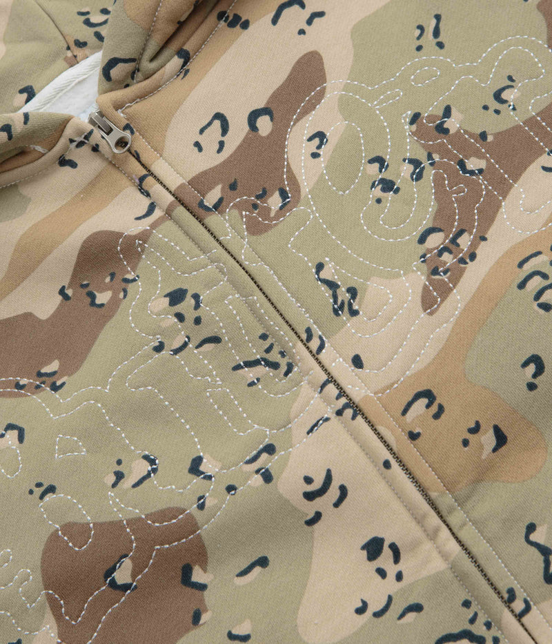 Butter Goods Breakdown Zip-Thru Hoodie in Desert Camo