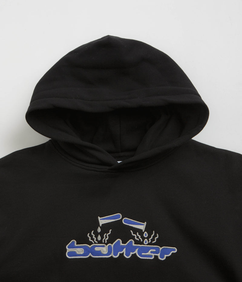Butter Goods Corrosive Applique Hoodie in Black