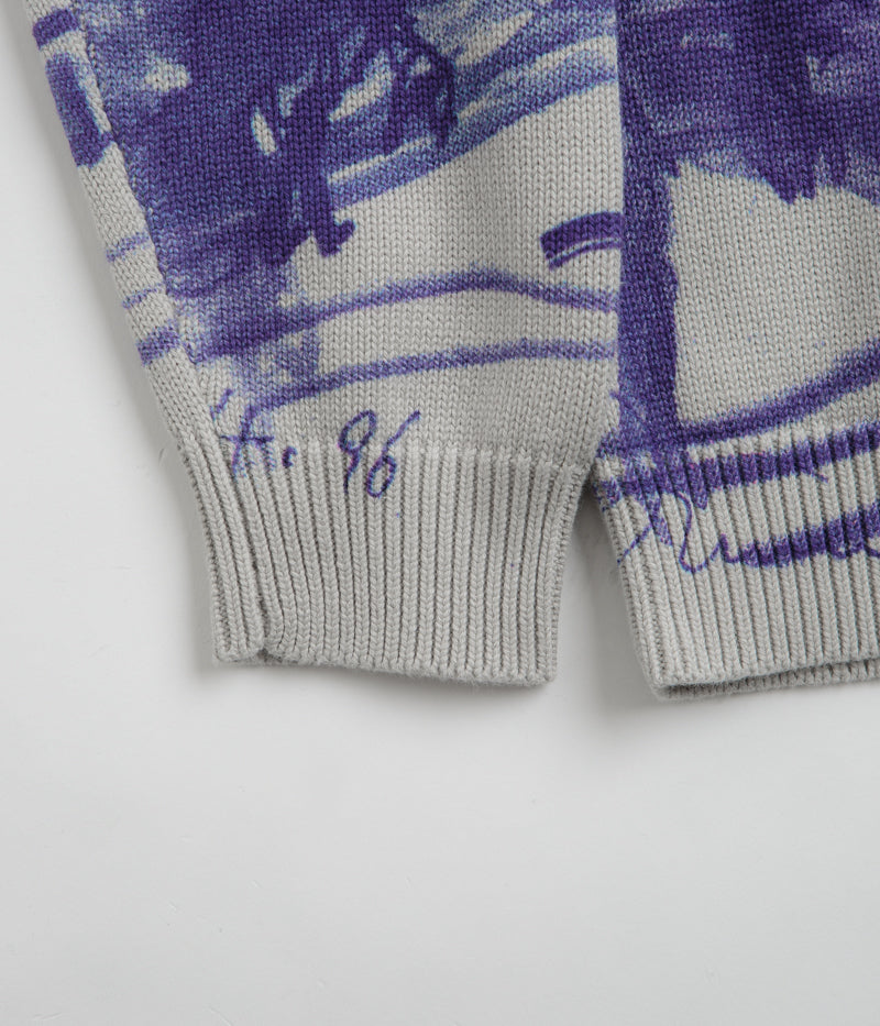 Butter Goods Davide Knit Sweatshirt in Grey