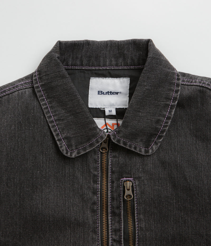 Butter Goods Device Denim Jacket in Washed Grey