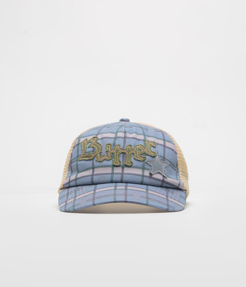 Butter Goods Edge Trucker Cap in Plaid