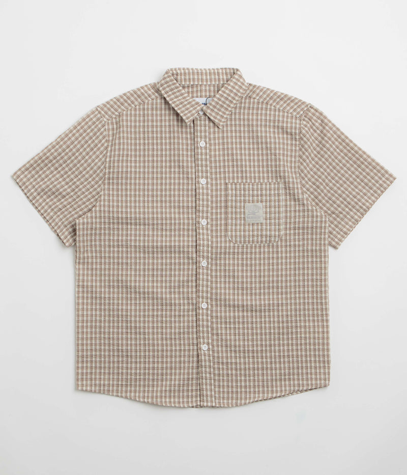 Butter Goods Equipment Short Sleeve Shirt in Taupe