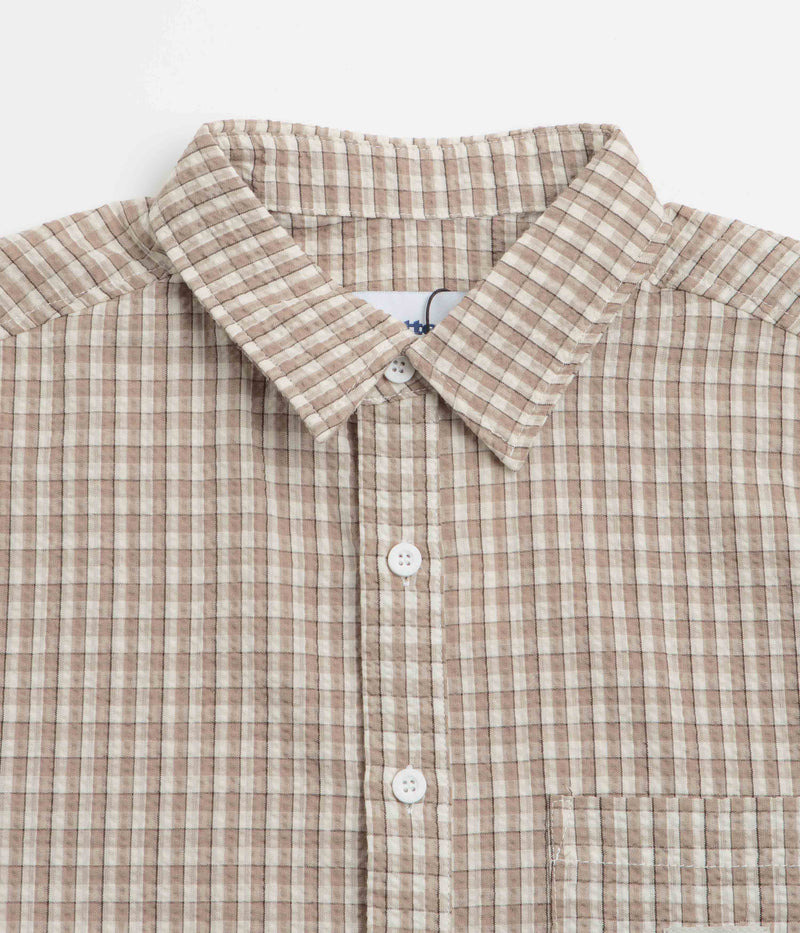 Butter Goods Equipment Short Sleeve Shirt in Taupe