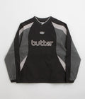 Butter Goods Ridge Sport Crewneck Sweatshirt in Black