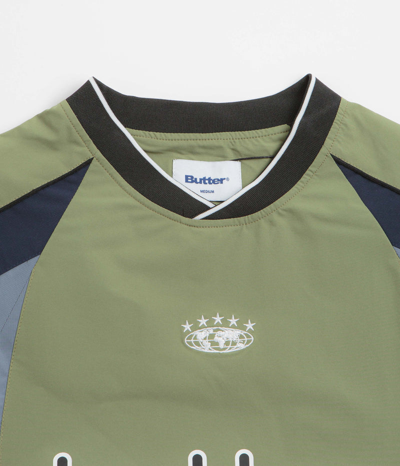 Butter Goods Ridge Sport Crewneck Sweatshirt in Sage
