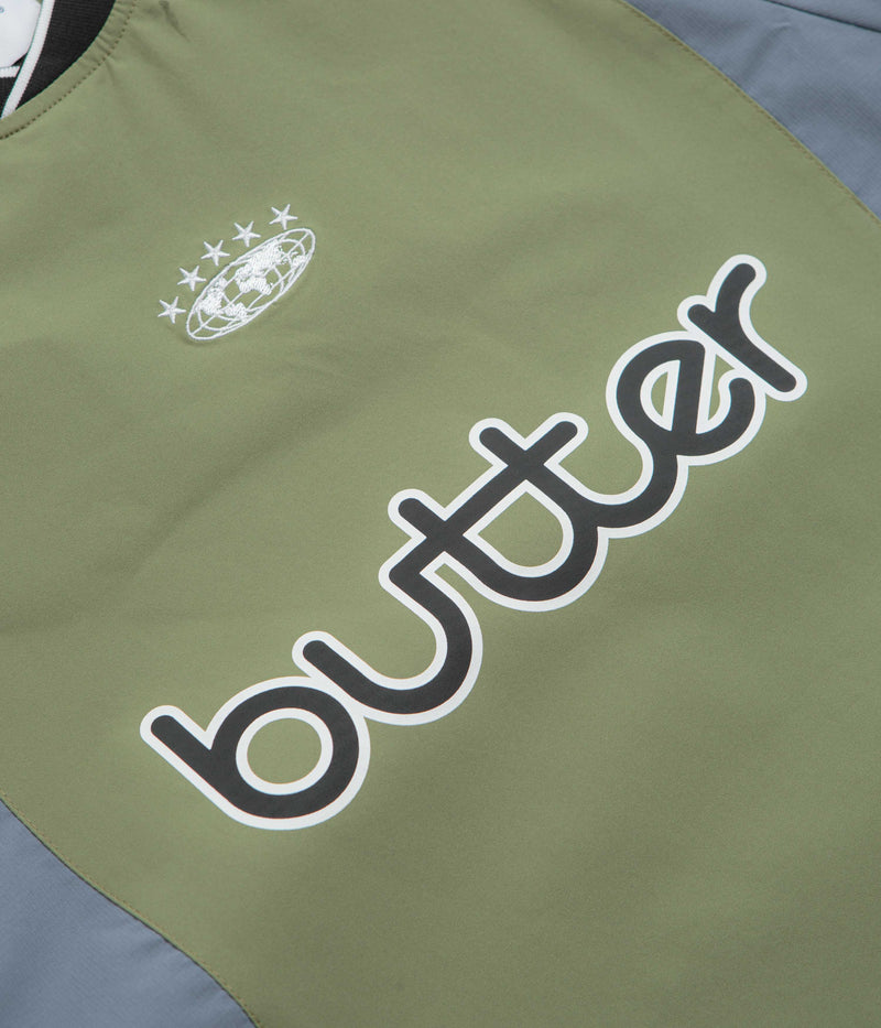 Butter Goods Ridge Sport Crewneck Sweatshirt in Sage