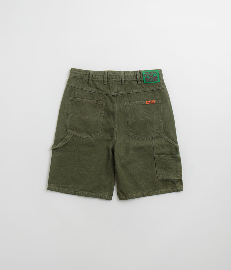 Butter Goods Weathergear Denim Shorts in Faded Army