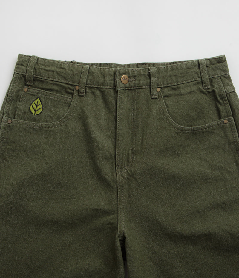 Butter Goods Weathergear Denim Shorts in Faded Army