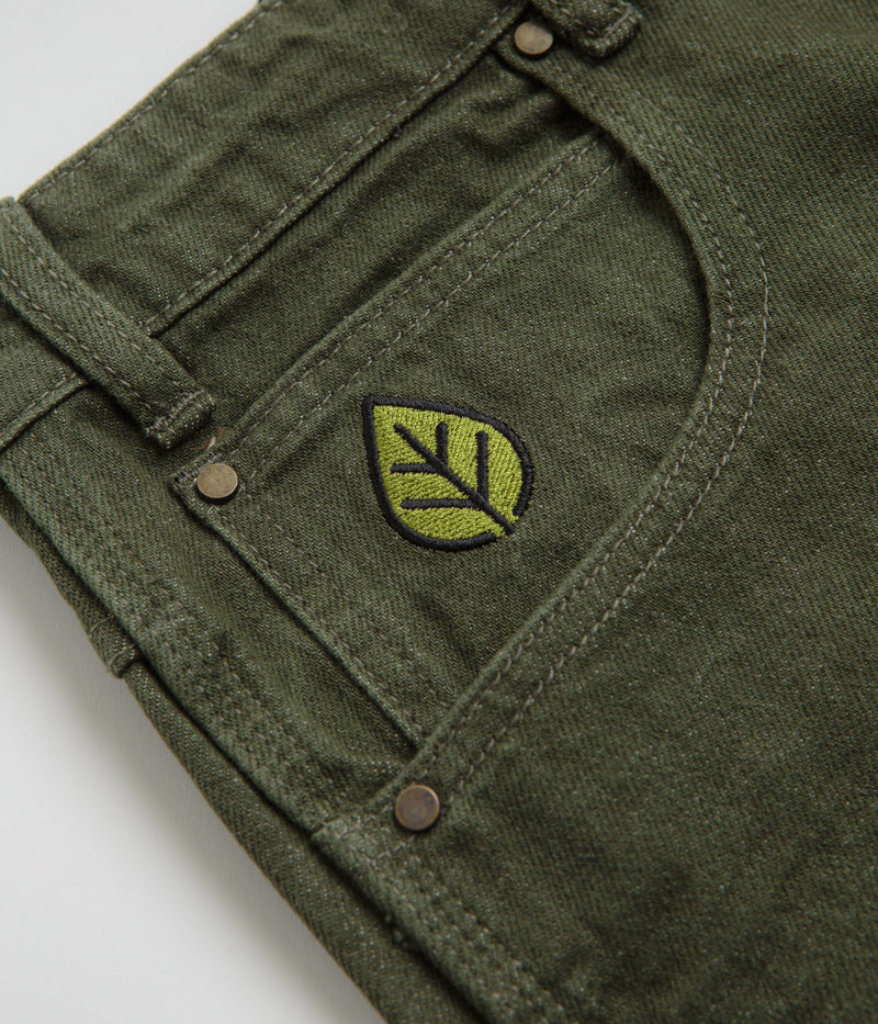 Butter Goods Weathergear Denim Shorts in Faded Army
