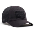 Black GORUCK Cadre Hat with mesh back and spearhead patch on front