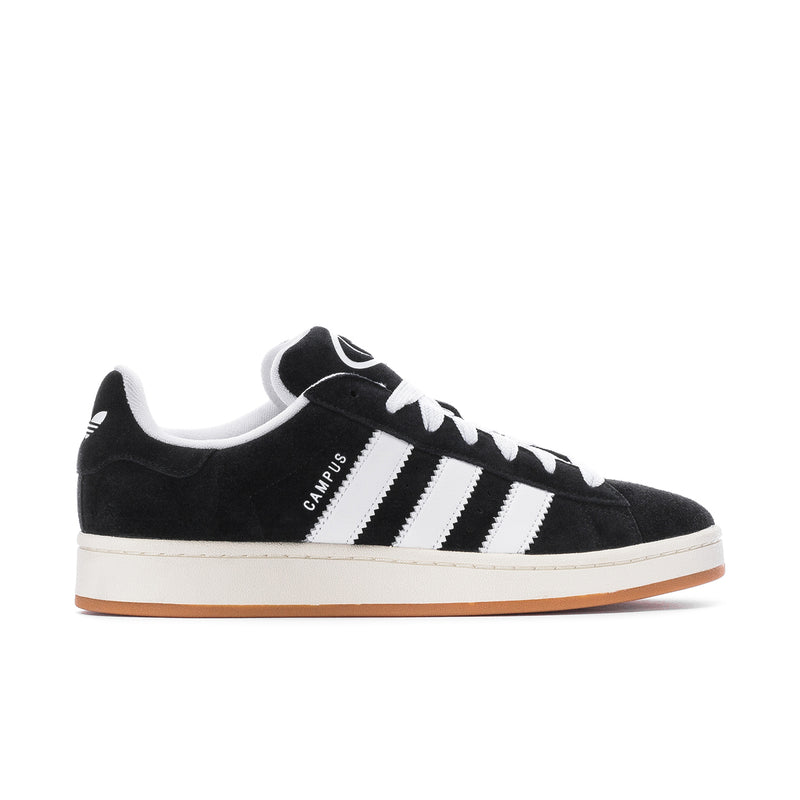 Men's adidas Campus 00s low-top sneakers, black suede with white 3-Stripes