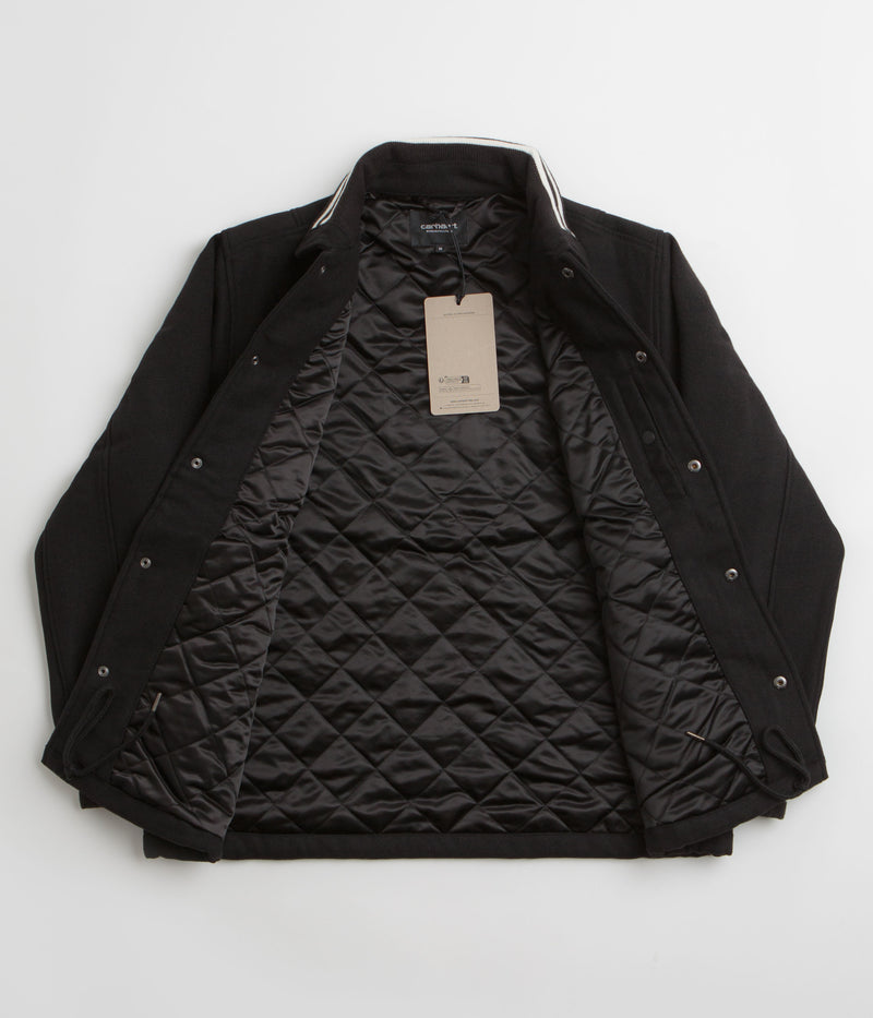 Carhartt Wool Coach Jacket in Black and Wax