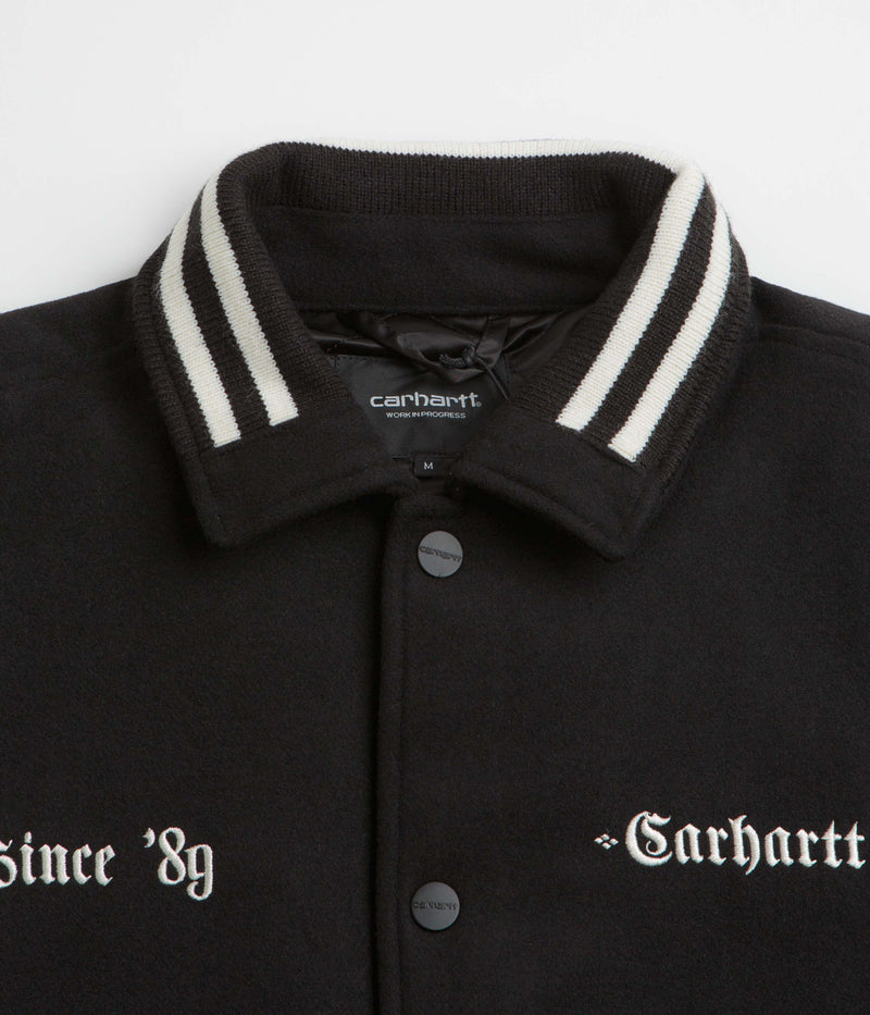 Carhartt Wool Coach Jacket in Black and Wax