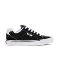 Men's Vans chukka push sneaker, black upper with white laces and white rubber sole