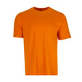 Men's orange crew-neck short-sleeve T-shirt, front view