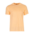 Men's crew neck t-shirt in peach fuzz, short sleeves, straight hem