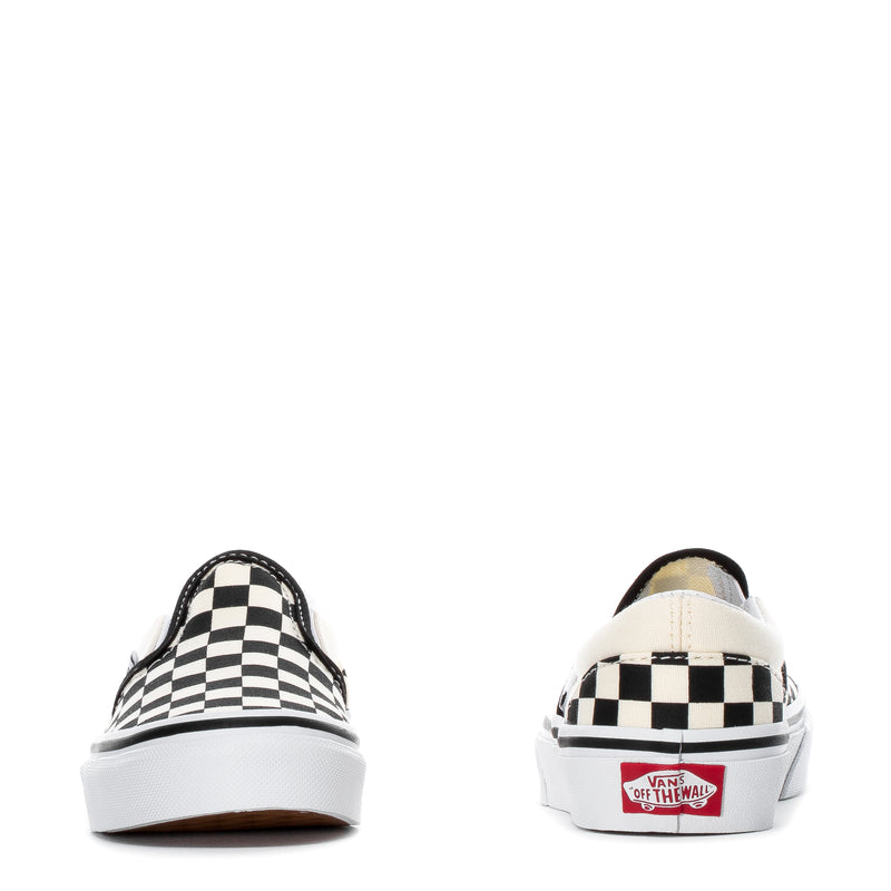 Kids slip-on sneakers, checkerboard heel with Vans 'Off the Wall' patch