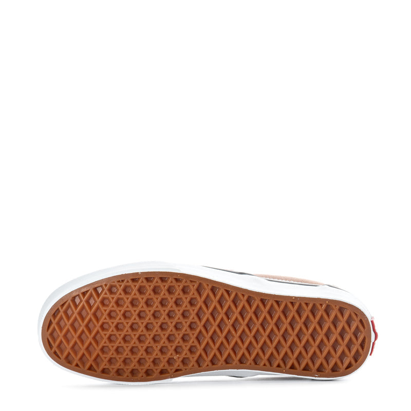 Women's slip-on sneaker outsole tread, brown rubber base