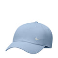 Light blue Nike cap with front gold-tone swoosh and curved visor brim
