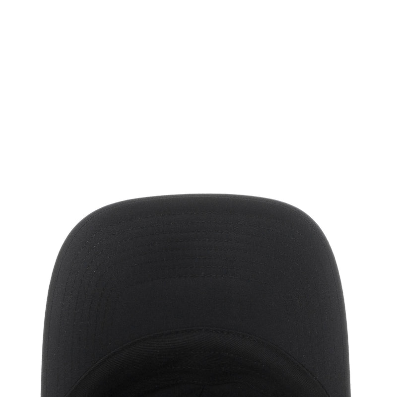 Black Nike Club cap top, curved crown with vent eyelets and stitching