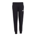 Youth black Nike club fleece jogger pants with elastic cuffs and drawstring waist