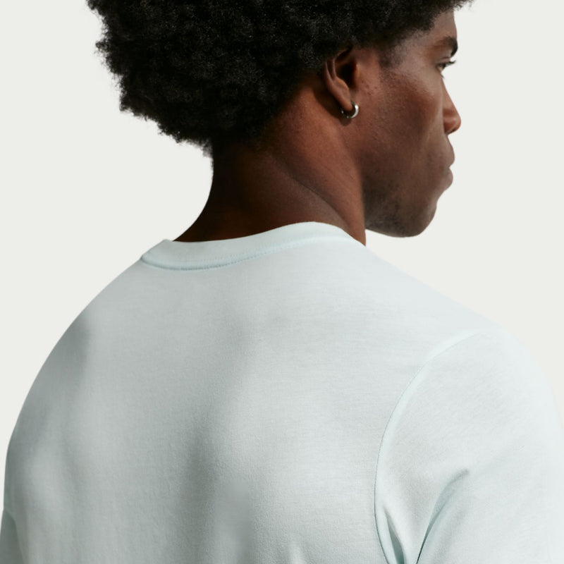 Men's mint green club T-shirt back with crew neck and shoulder seam detail