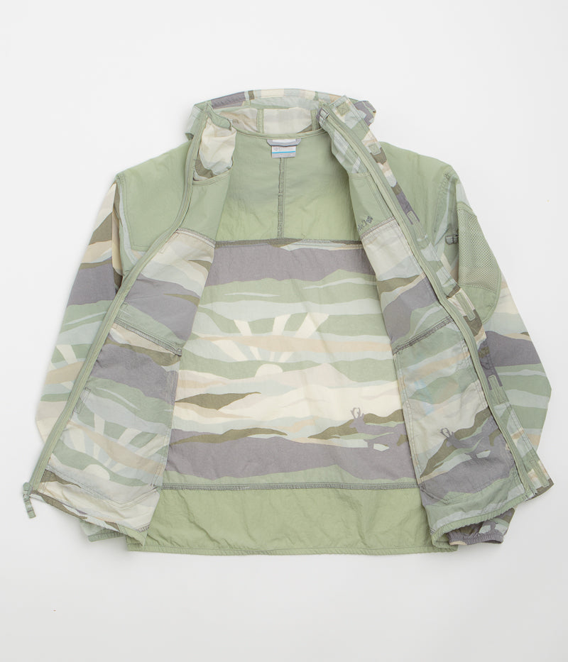 Columbia Challenger II Novelty Windbreaker Jacket in Safari Rogue Valley and Safari