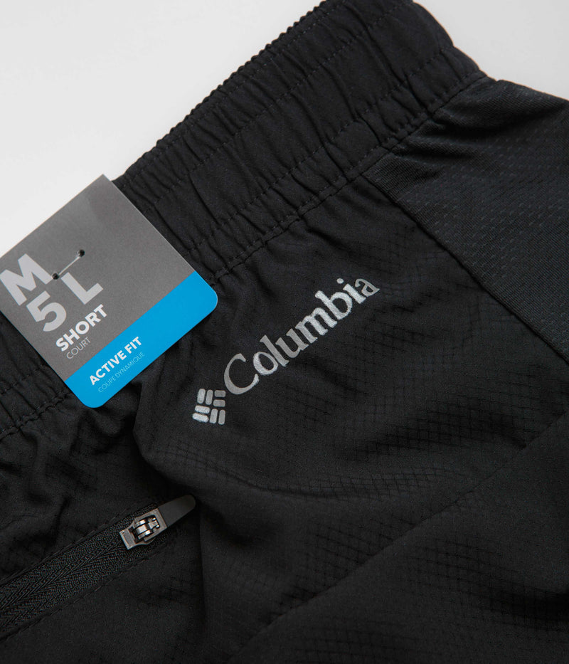 Columbia Three Pitch 5" Shorts in Black