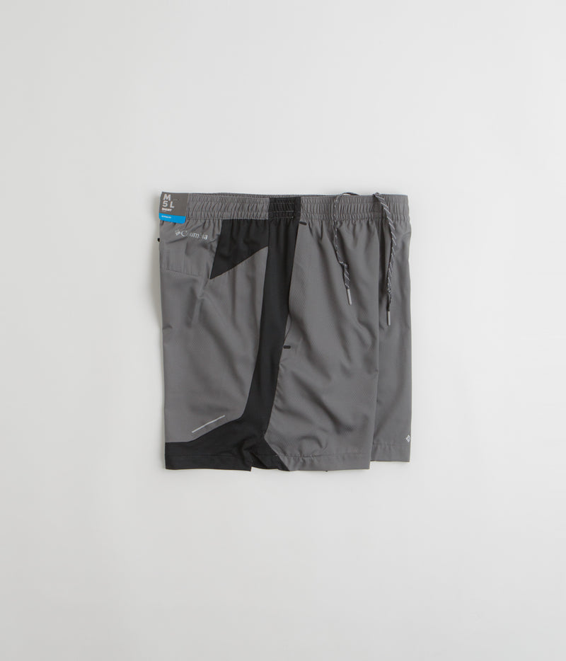 Columbia Three Pitch 5" Shorts in City Grey and Black