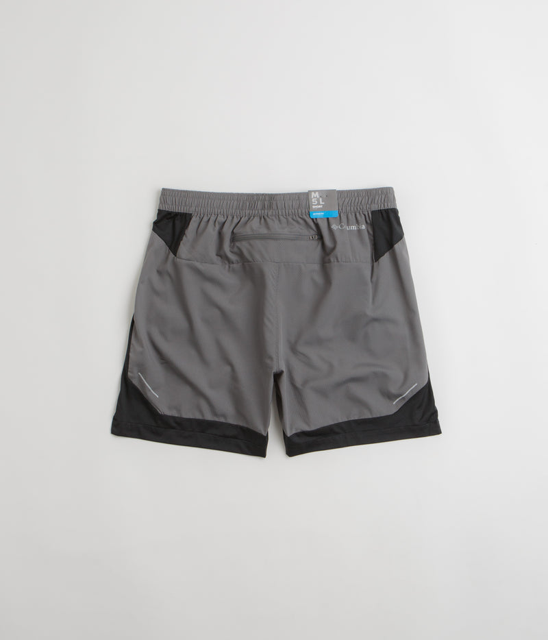 Columbia Three Pitch 5" Shorts in City Grey and Black