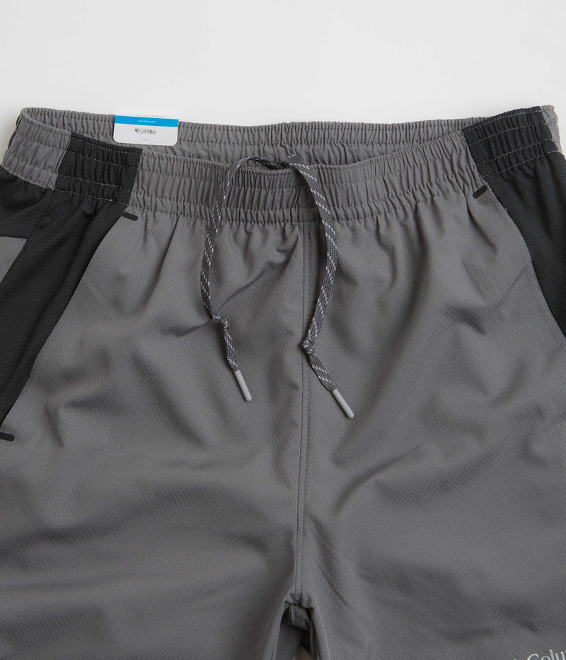 Columbia Three Pitch 5" Shorts in City Grey and Black