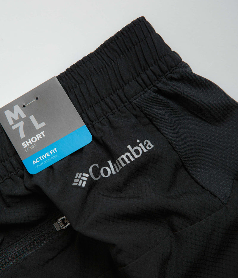 Columbia Three Pitch 7" Shorts in Black