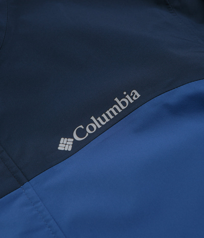 Columbia Wahkeena Falls 3L Shell Jacket in Mountain Blue and Collegiate Navy