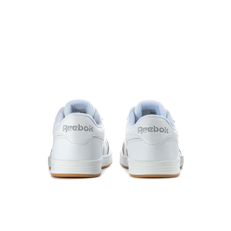 Men's Reebok Court Advance sneakers, rear view with gum outsole detail