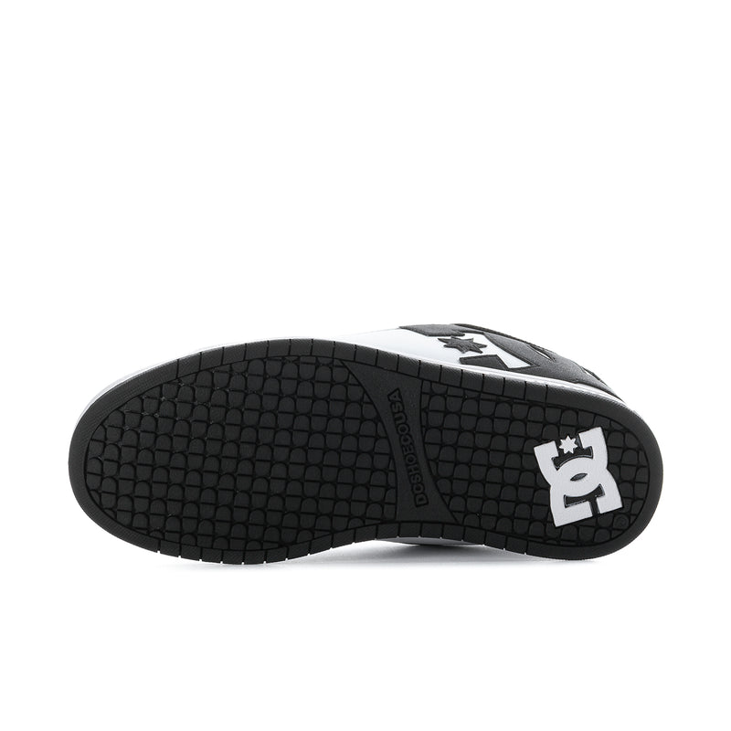 Men's sneaker outsole with black textured tread and DC star logo