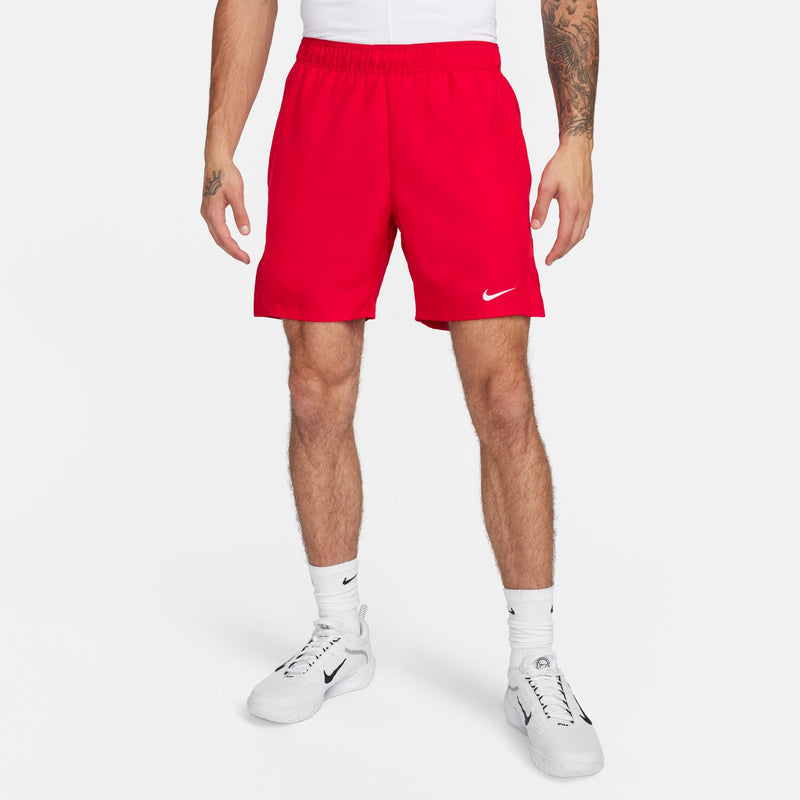Court Men's Victory Dri-FIT 7" Tennis Shorts in University Red/White