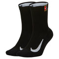 Court Multiplier Cushioned Crew Socks in Black