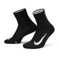 Court Multiplier Max Tennis Ankle Socks in Black (2 Pairs)