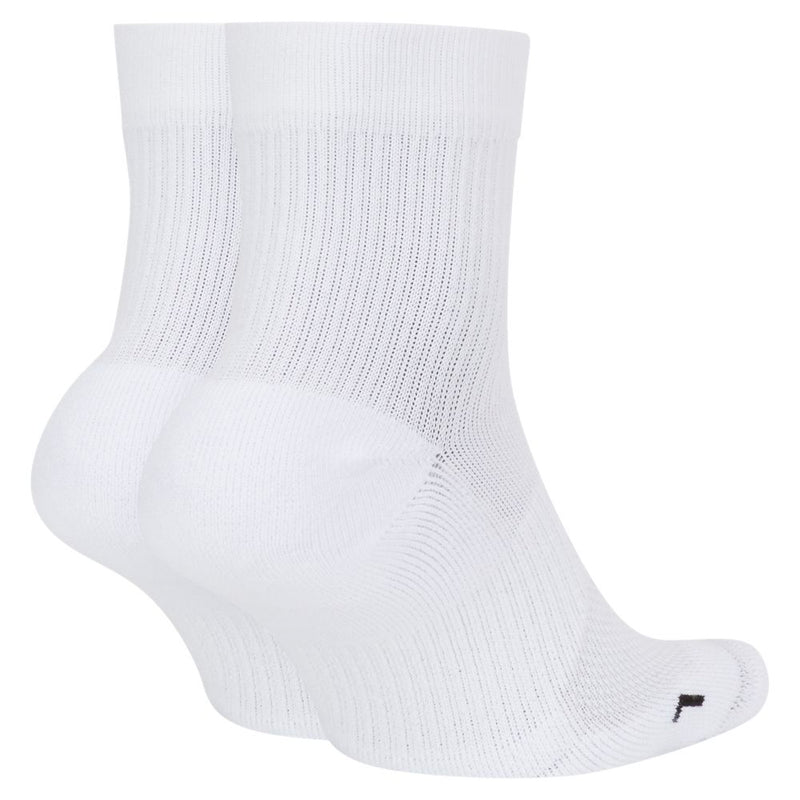 Court Multiplier Max Tennis Ankle Socks in White (2 Pairs)