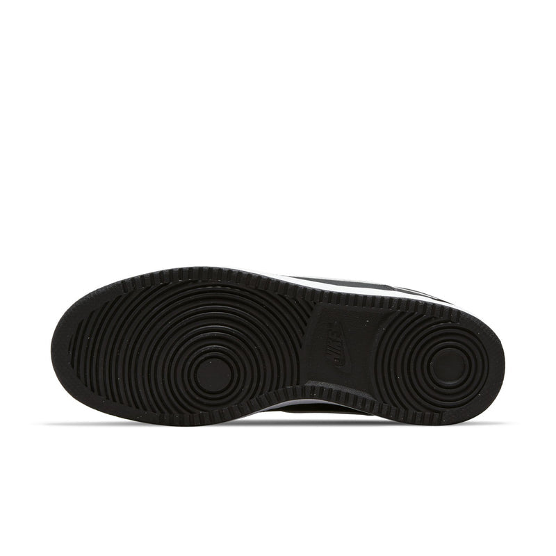 Black rubber outsole with circular tread pattern