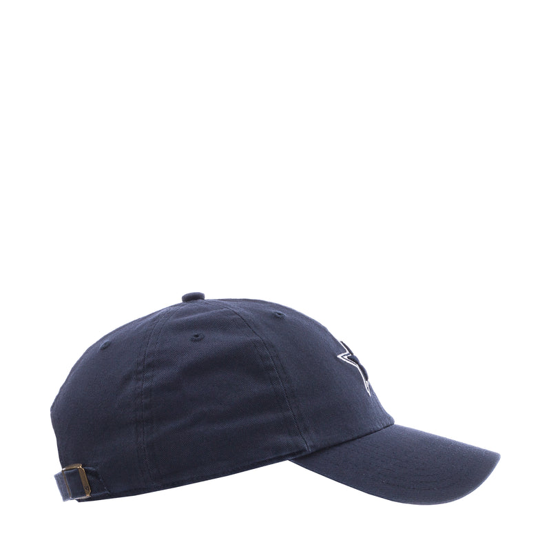 Kids navy baseball cap, curved brim and small side logo