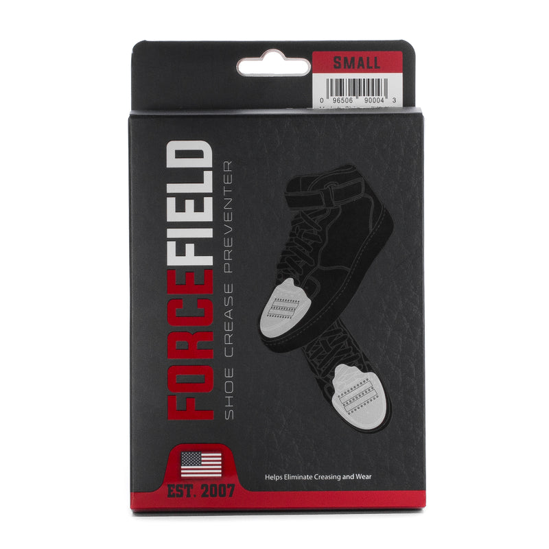 Small shoe crease preventer inserts, packaged in a retail box