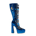 KOI_Cyberspace Celestial Long Boots_ECOM1 - Chunky Platform heels