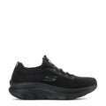 D'Lux Ozema SR women's black mesh lace-up sneaker with cushioned sole