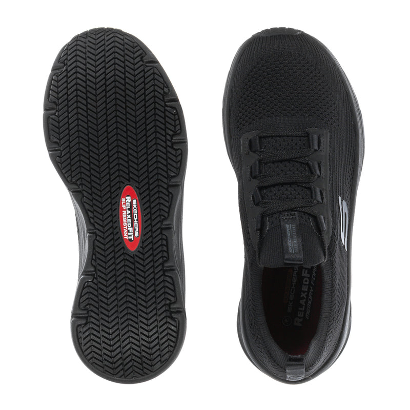 D'Lux Ozema SR women's outsole tread and lace-up upper detail view